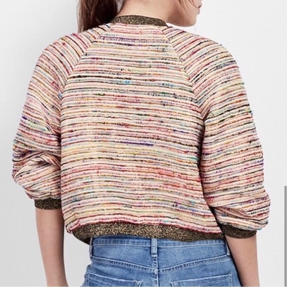 LIKE NEW Anthropologie Nicole Miller Artelier bomber jacket, Small - Picture 6 of 9